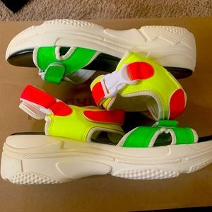 Summer trendy bright color Sandals